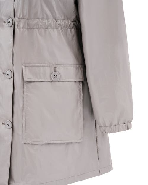 Jane Post Hamptons Rain Parka In Grey