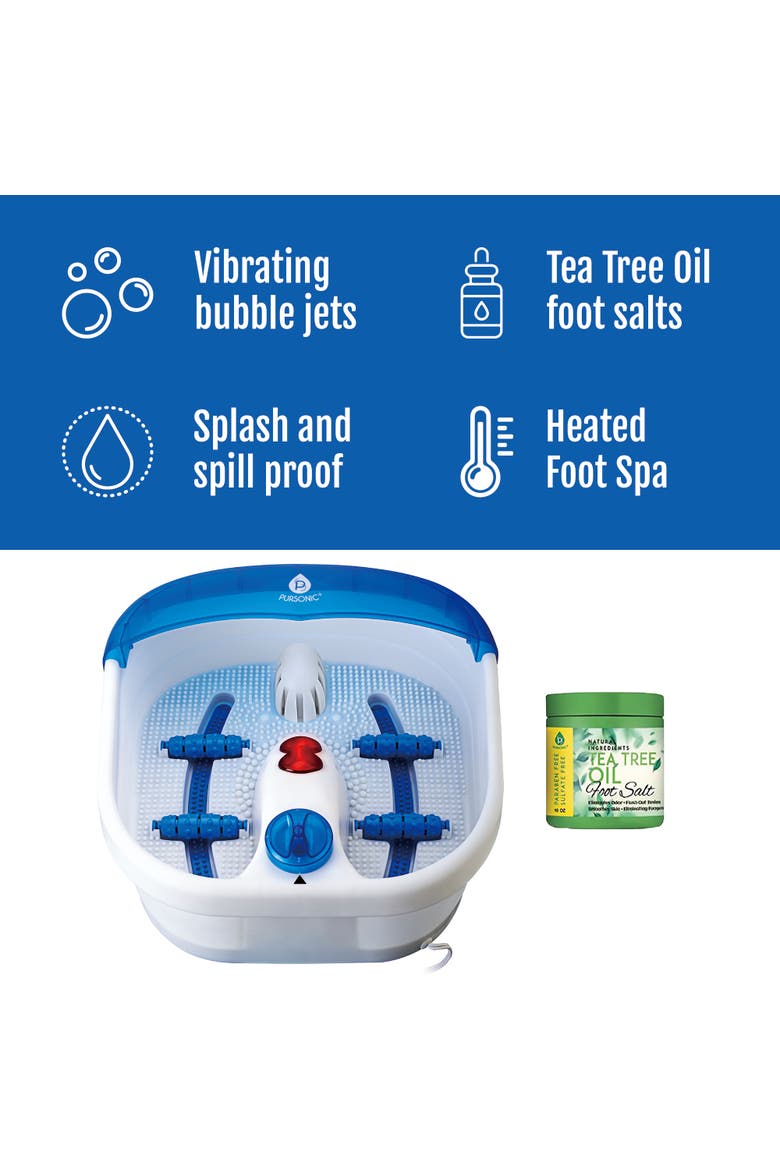 Total Self-Care System - Heated Foot Spa, Percussion Massage Gun & 7-Color LED Beauty Mask, Alternate, color, Multicolor