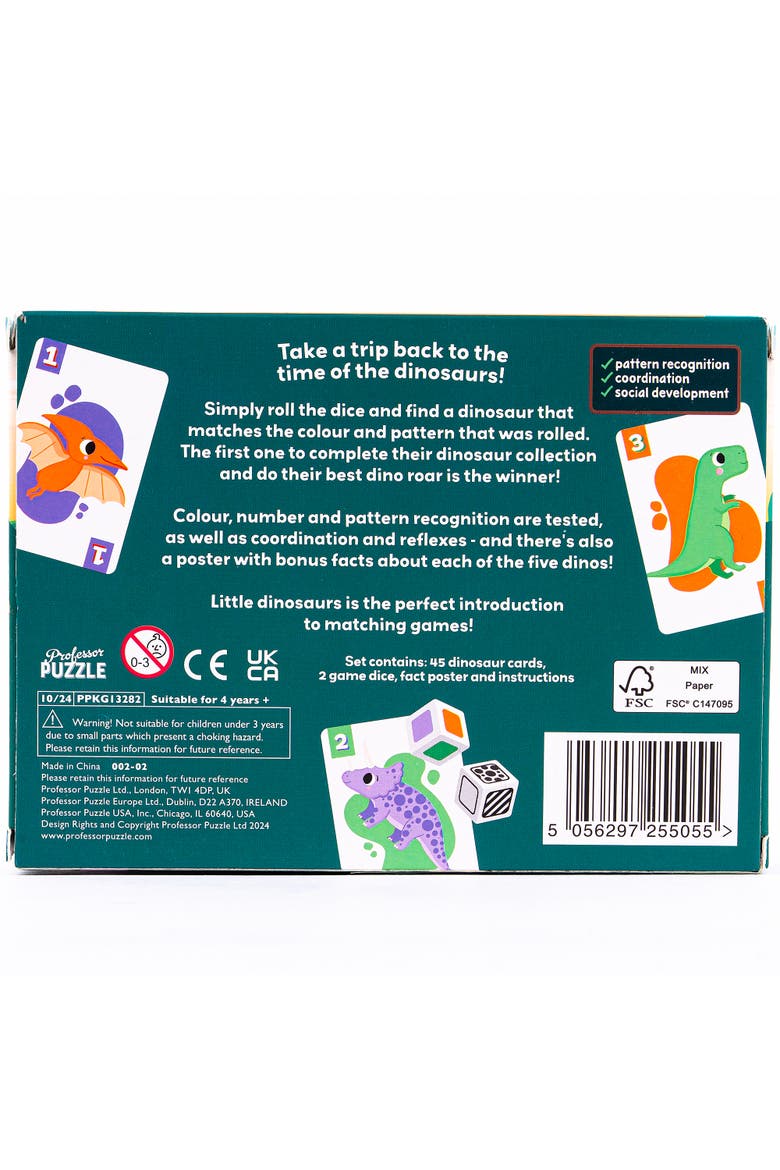 Little Dinosaurs, Color and Pattern Recognition Game, Alternate, color, Multicolored