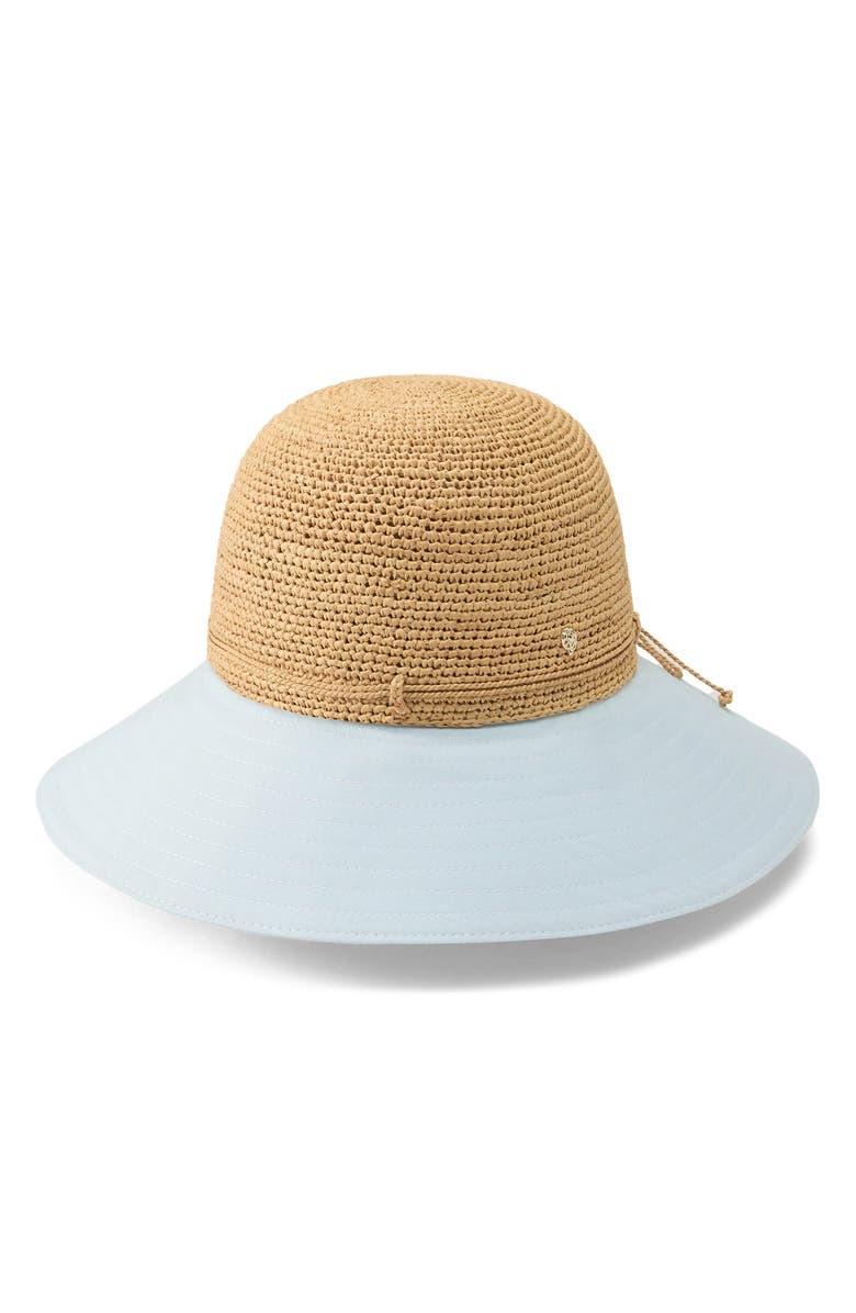Helen Kaminski Kalola Foldable Raffia Hat, Main, color, Natural/ Breeze