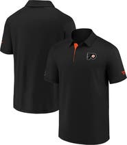 FANATICS Men's Fanatics Branded Black Philadelphia Flyers Authentic Pro Locker Room Polo