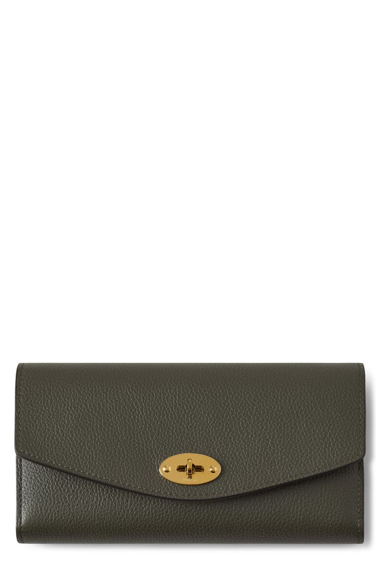 Darley Leather Wallet, Main, color, JUNIPER GREEN