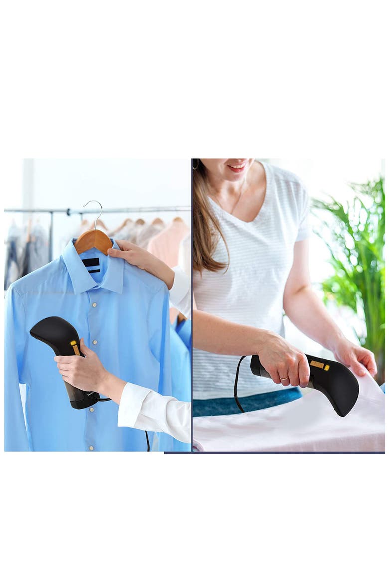 Handheld Travel Steamer, Alternate, color, BLACK