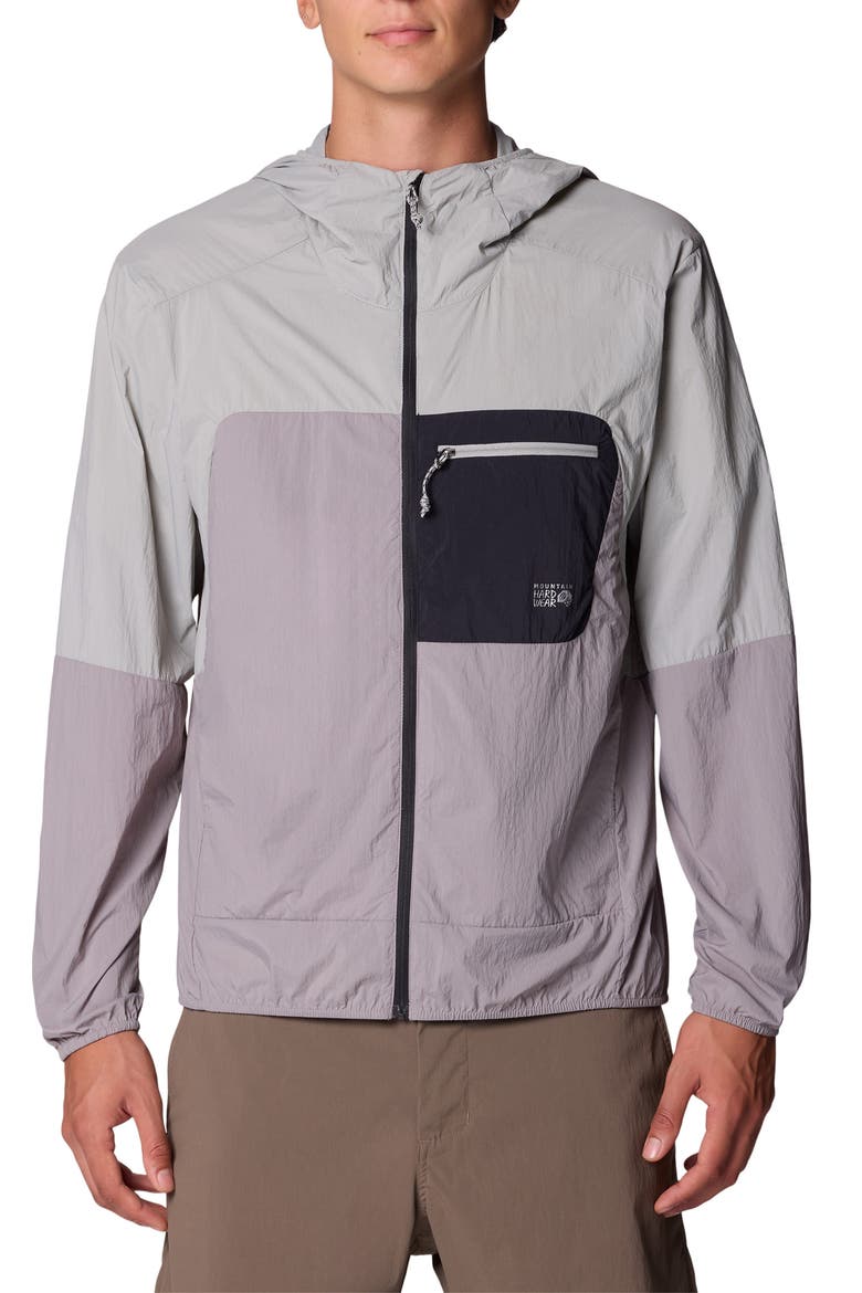Wind Veil™ Hooded Jacket, Main, color, APPROACHING STORM/ GREY