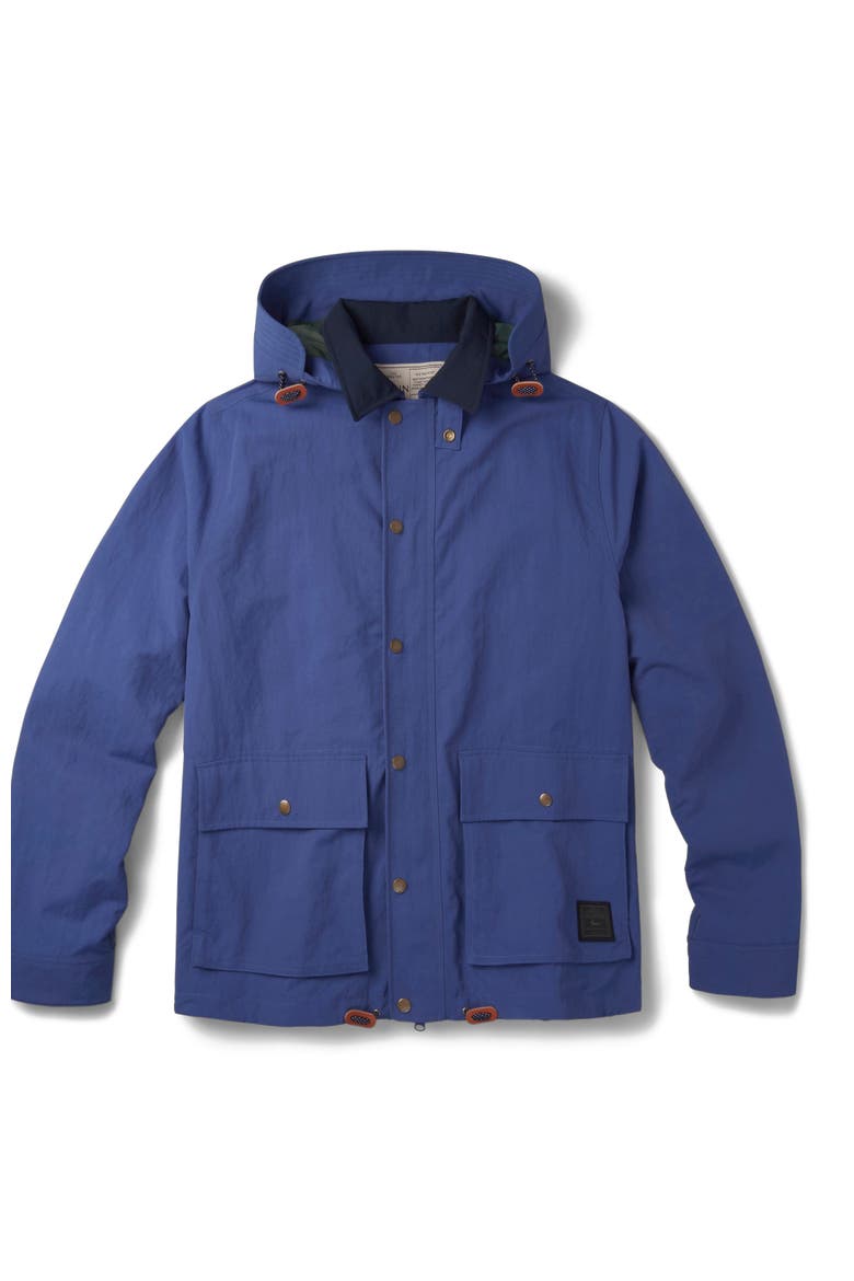 Eastwood Long Sleeve Hooded Rain Coat, Alternate, color, Blue