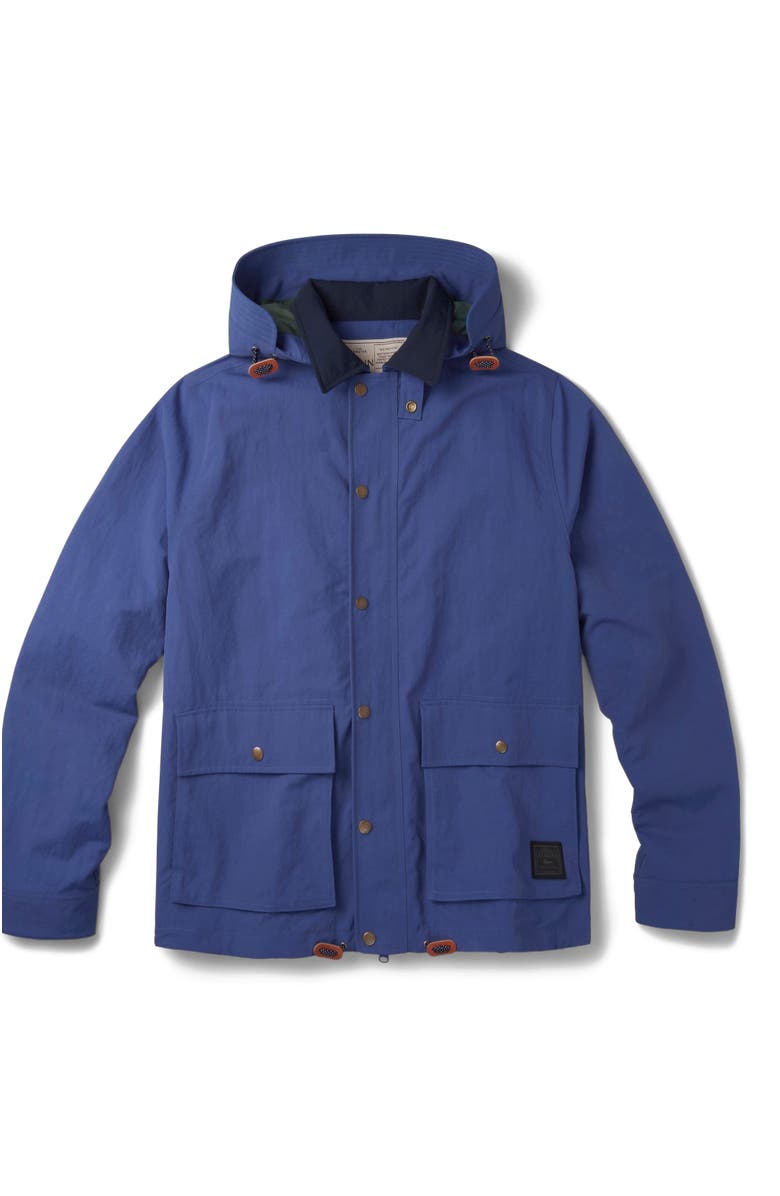 Aubin Eastwood Long Sleeve Hooded Rain Coat, Alternate, color, Blue
