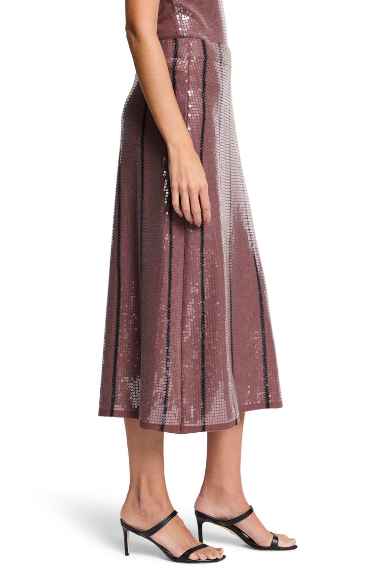 Sequin A-Line Skirt, Alternate, color, CHAI