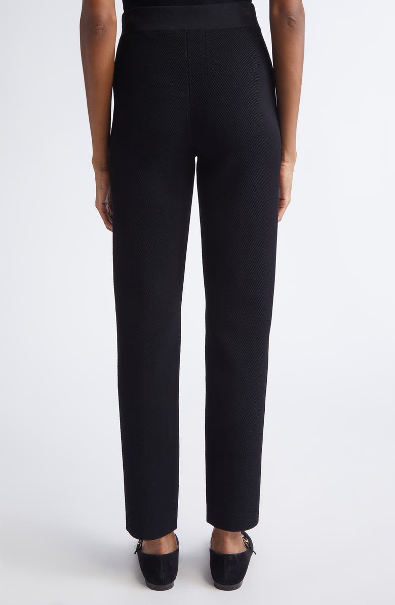 ST. JOHN Venezia Knit Pants, Alternate, color, Black