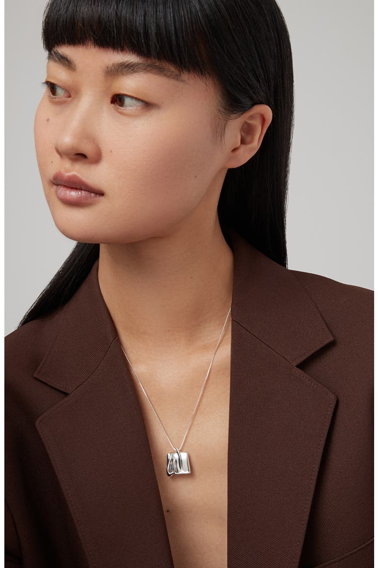 Sundra Pendant Necklace, Alternate, color, HIGH POLISH SILVER