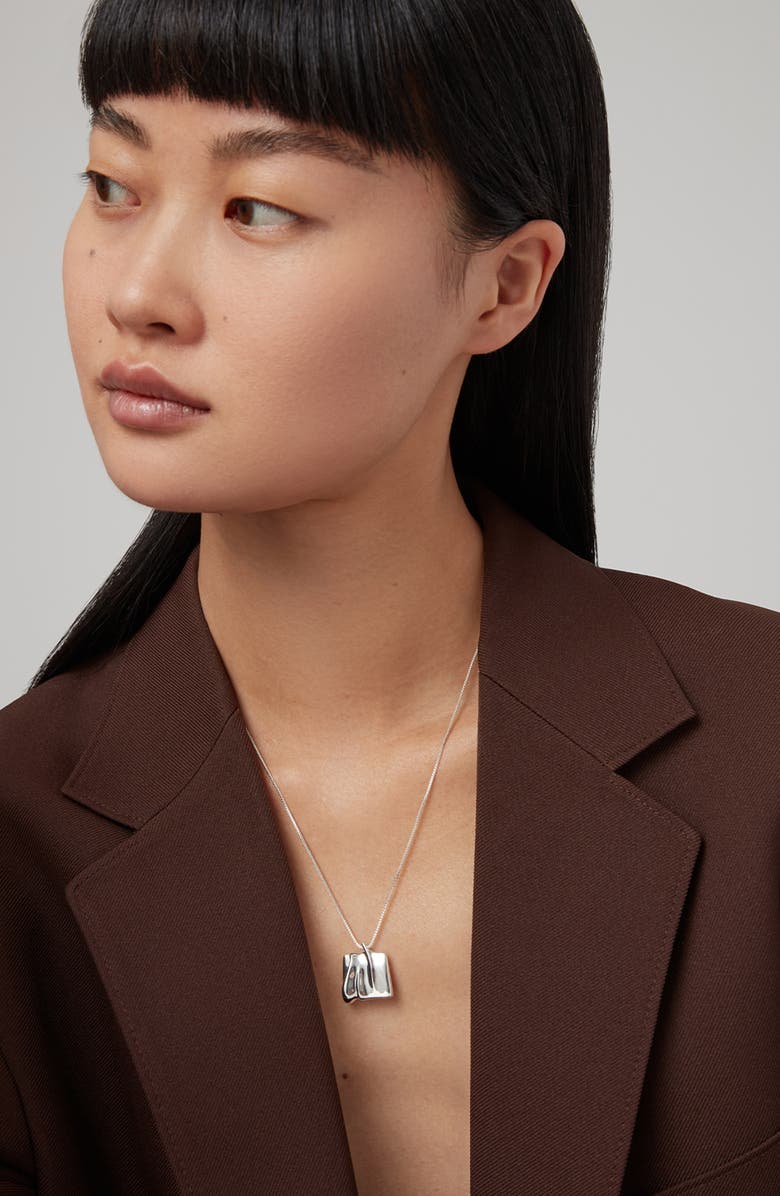 JENNY BIRD Sundra Pendant Necklace, Alternate, color, High Polish Silver