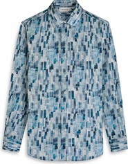 Bugatchi Julian Shaped Fit Stretch Cotton Button-Up Shirt