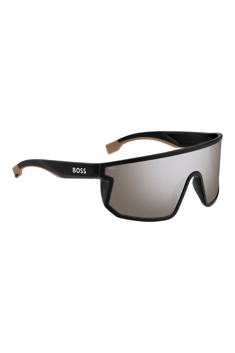 1499/S 99mm Shield Sunglasses, Alternate, color, MATTE BLACK BEIGE