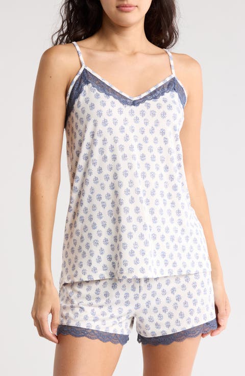 Lace Trim Short Pajamas