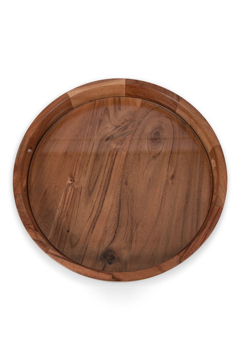 Barista Serving Tray, Alternate, color, BROWN