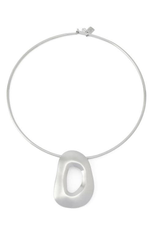 Robert Lee Morris Sculptural Pendant Necklace In Silver