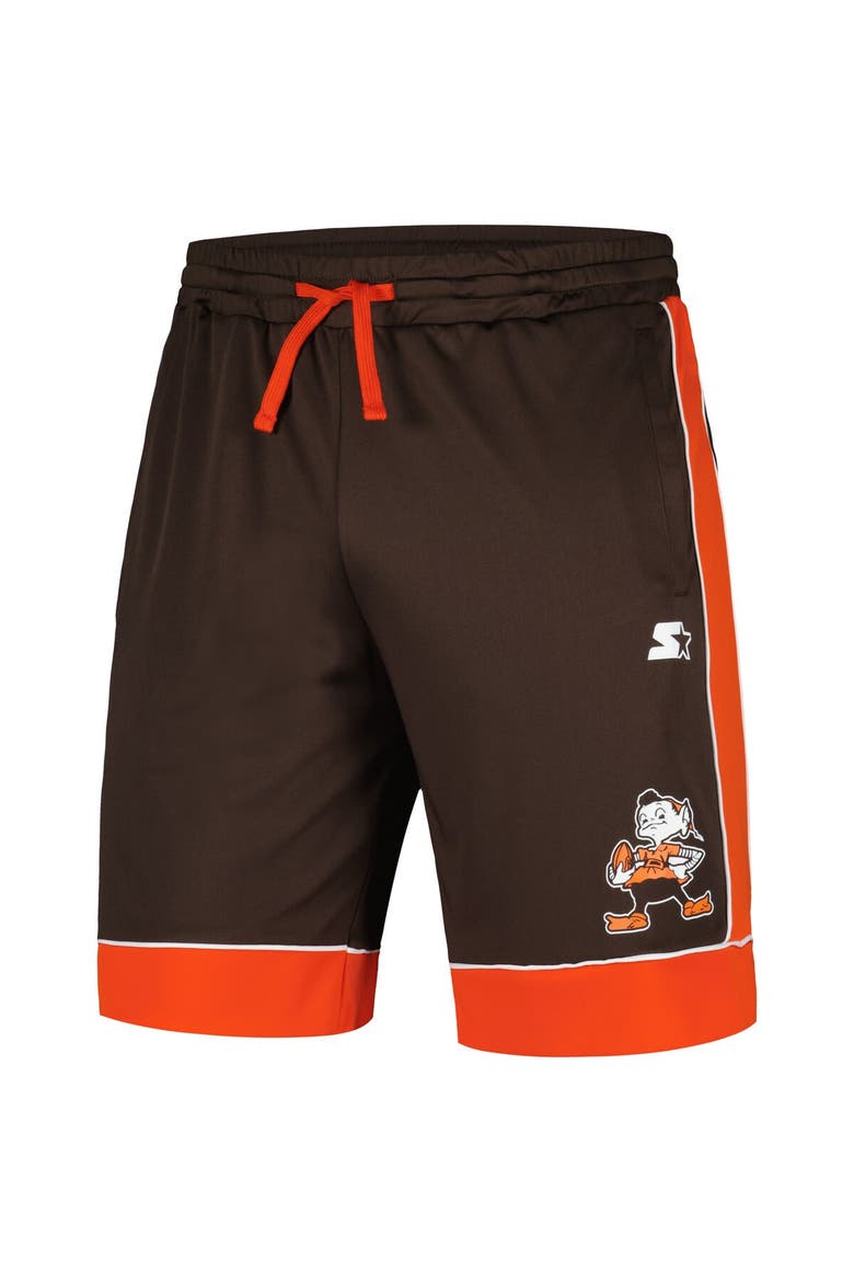 Men's Starter Brown/Orange Cleveland Browns Vintage Fan Favorite Shorts, Alternate, color, Brown