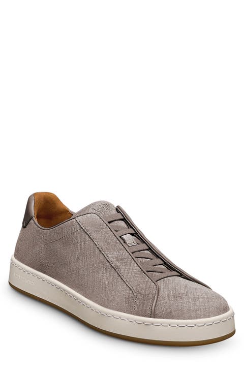 Banks Laceless Saffiano Leather Slip-On Sneaker (Men)