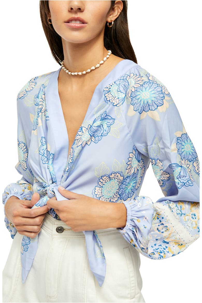 Run Free Print Shirt, Alternate, color, BLUE