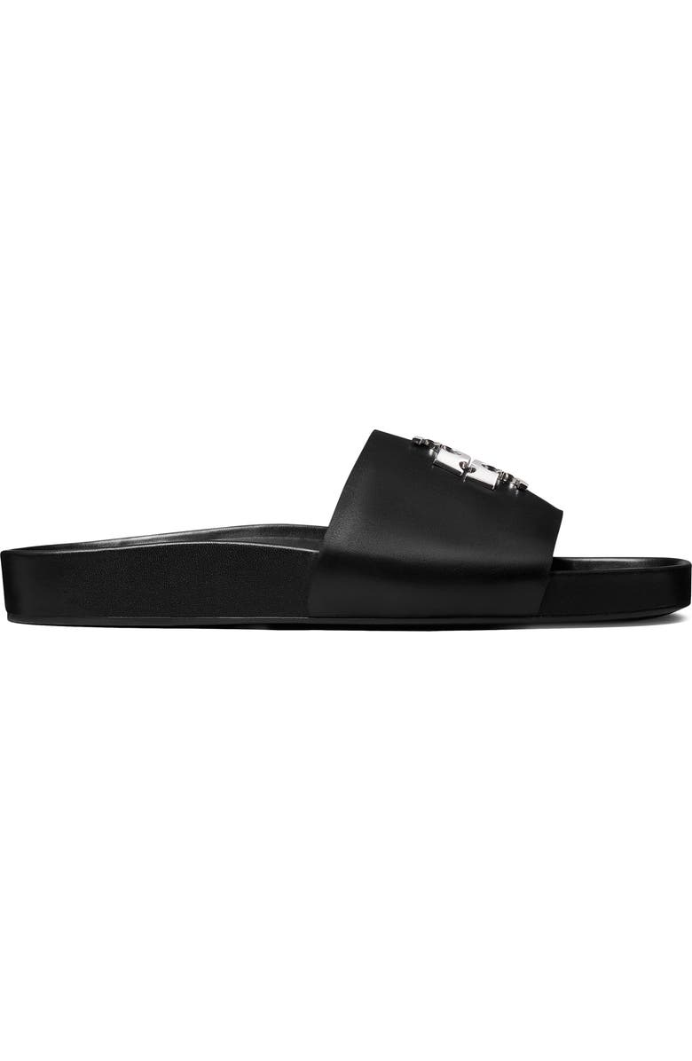 Tory Burch Charlie Sport Slide Sandal, Alternate, color, Perfect Black