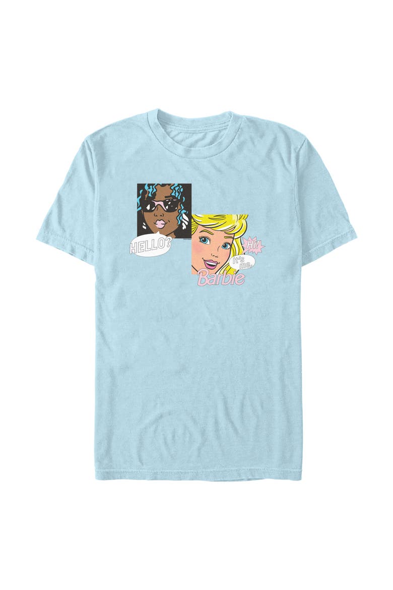Men's Hello It Is Me Retro Comic T-Shirt, Main, color, Chambray