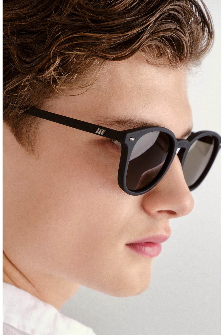 Bandwagon 51mm Sunglasses, Alternate, color, BLACK RUBBER