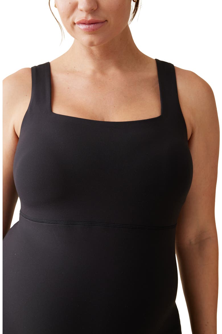 Maternity Romper, Alternate, color, BLACK