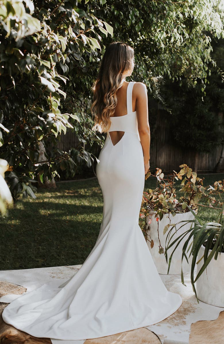 Noel and Jean by Katie May Va Va Voom Mermaid Wedding Dress, Alternate, color, 