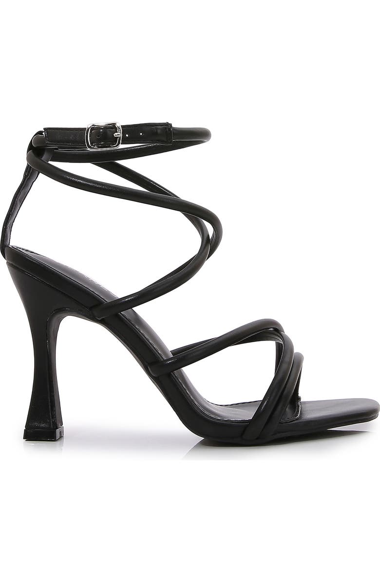 BERNESS Emile Ankle Wrap Stiletto Sandal, Alternate, color, Black