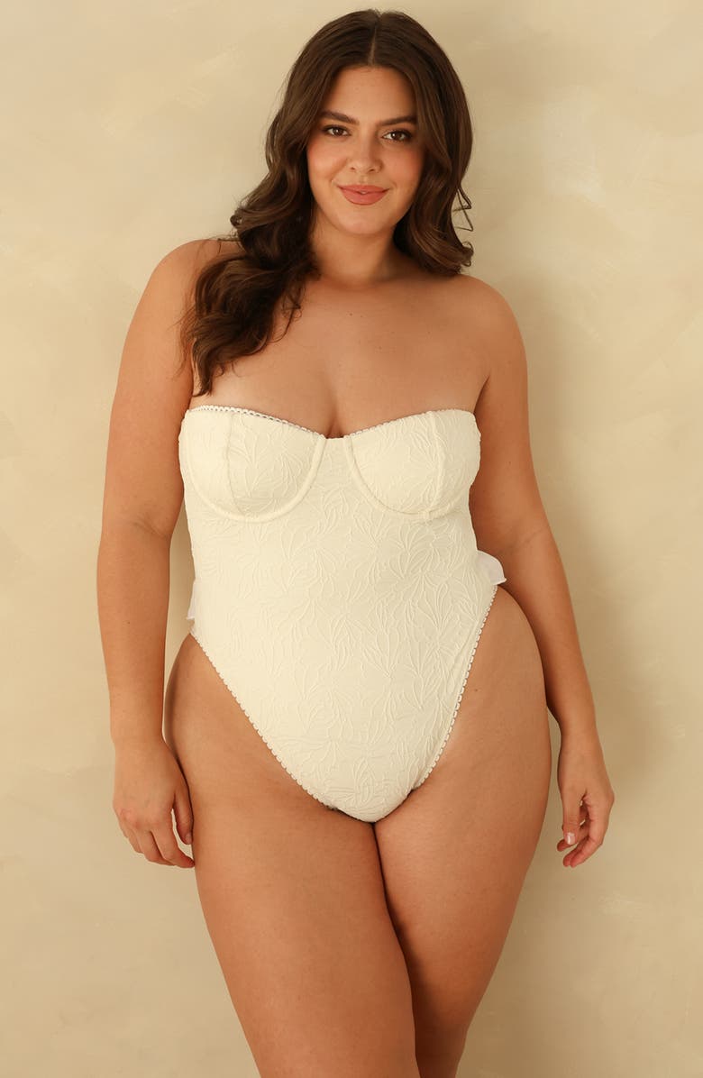Dippin Daisys Something Blue Super Cheeky One Piece, Alternate, color, Jasmine