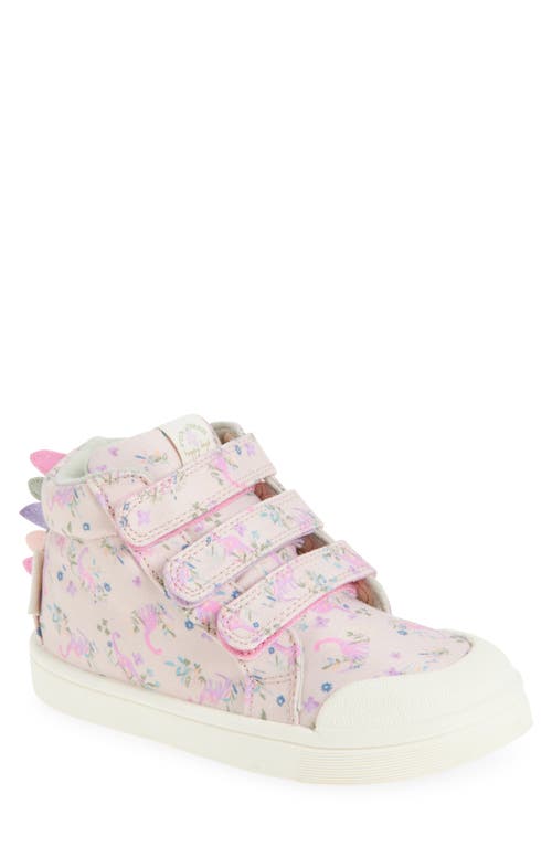 Next Kids' Floral Dino High Top Sneaker In Multi
