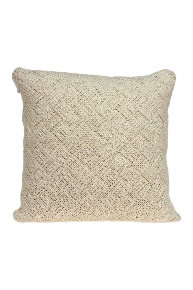 Caden Transitional Pillow - 20" x 20" - Beige, Alternate, color, BEIGE