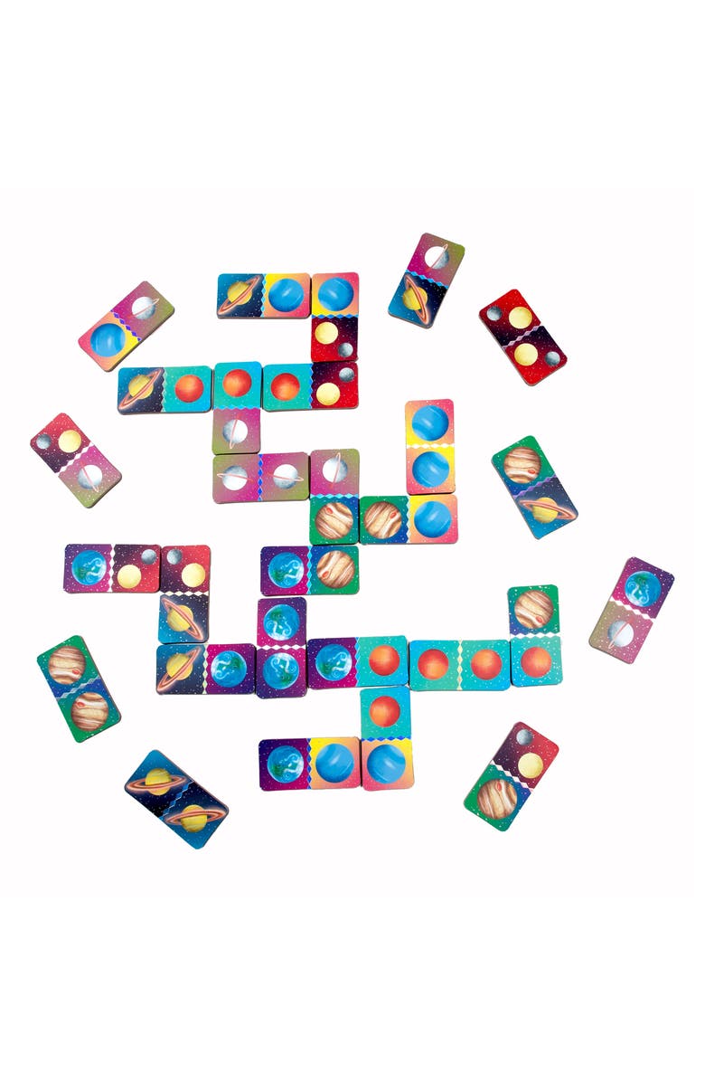 eeBoo Mini Space Dominoes Board Game, Alternate, color, Multi