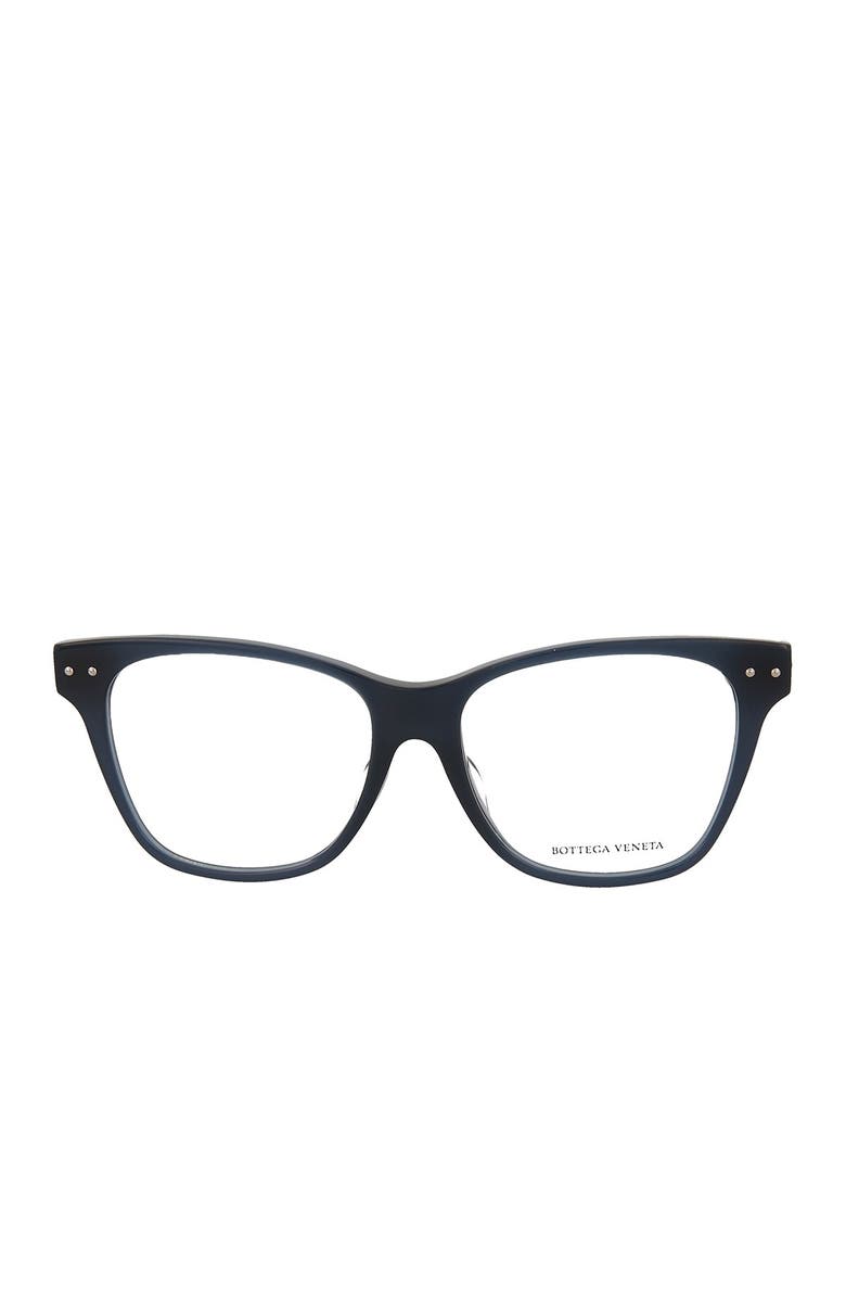 Bottega Veneta 53mm Square Optical Frames, Alternate, color,