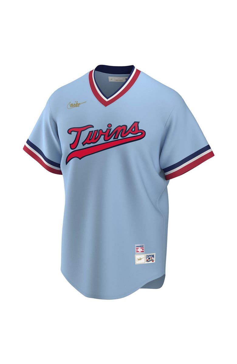 Nike Men's Nike Rod Carew Light Blue Minnesota Twins Road Cooperstown Collection Player Jersey, Alternate, color, Light Blue