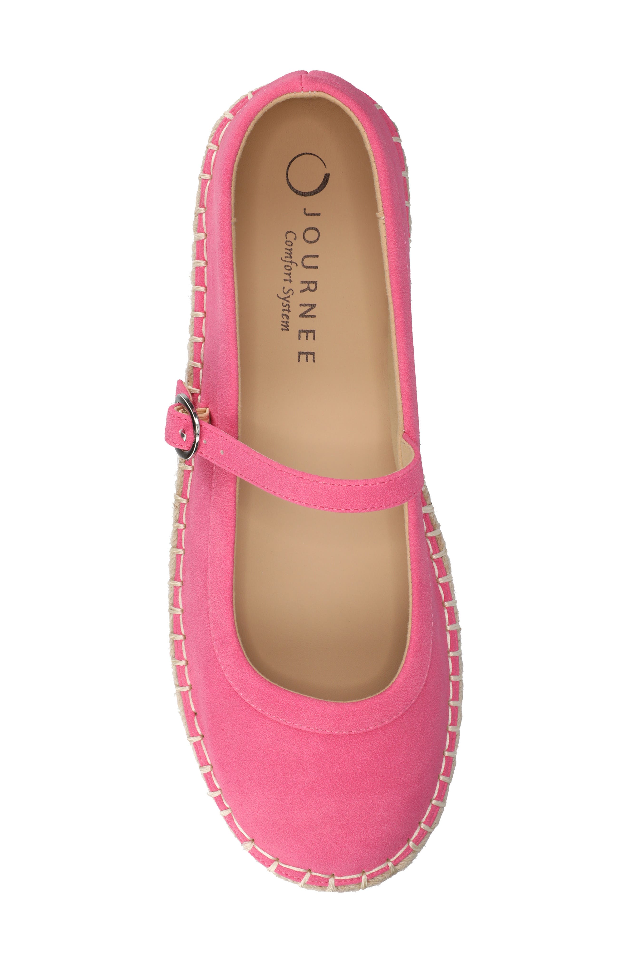Kenzie Espadrille Flat, Alternate, color, HOT PINK