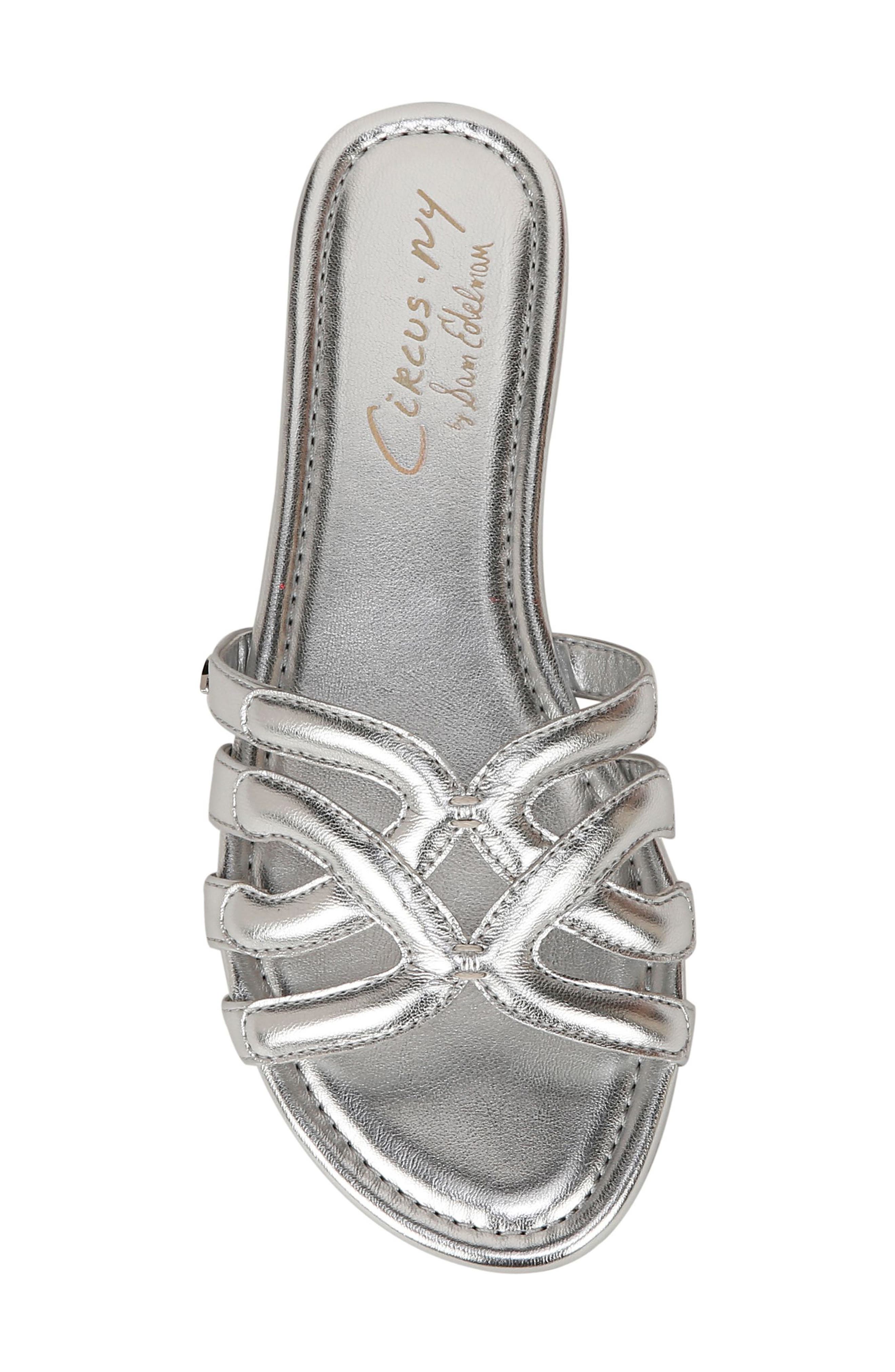 Cat Slide Sandal, Alternate, color, SOFT SILVER