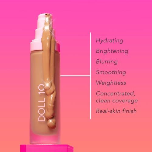 Doll 10 Beauty Tce Super Coverage Serum Makeup With Peptides In Fair/light