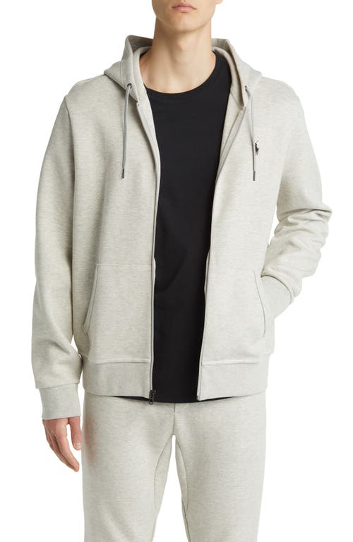 Polo Ralph Lauren Polo Pony Embroidered Zipper Hooded Casual Jacket In Light Sport Heather