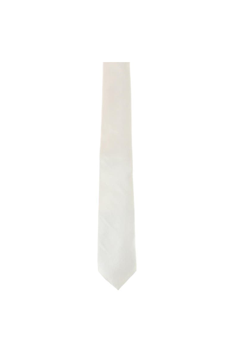 Trafalgar Sutton Solid Color Silk Necktie, Alternate, color, Ivory