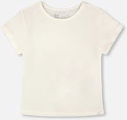 Deux par Deux Relaxed Straight Fit Crinkle Jersey Short Sleeve T-Shirt