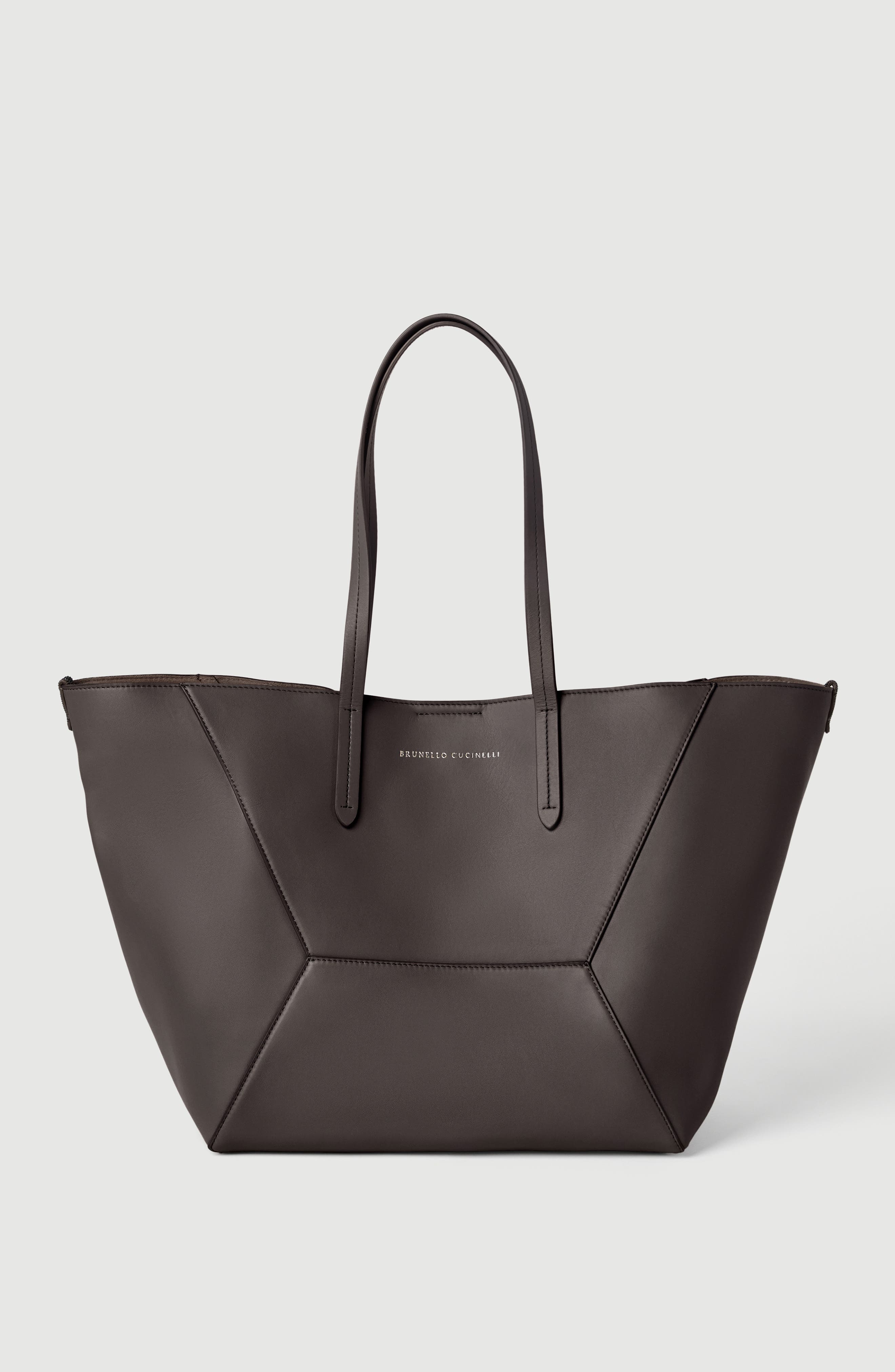 Brunello Cucinelli Calfskin BC Duo bag, Alternate, color, 