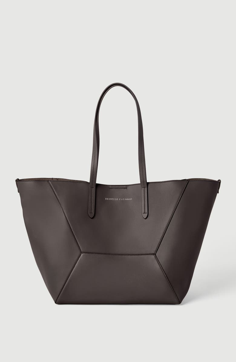 Brunello Cucinelli Calfskin BC Duo bag, Alternate, color,