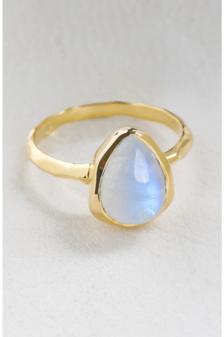Rainbow Moonstone Ring, Alternate, color, BLUE