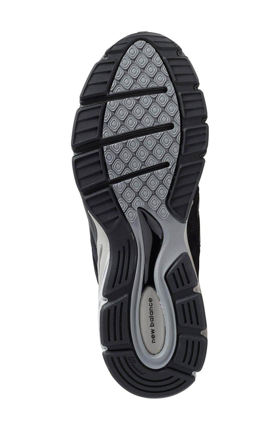990v4 Premium Running Shoe, Alternate, color, BLACK