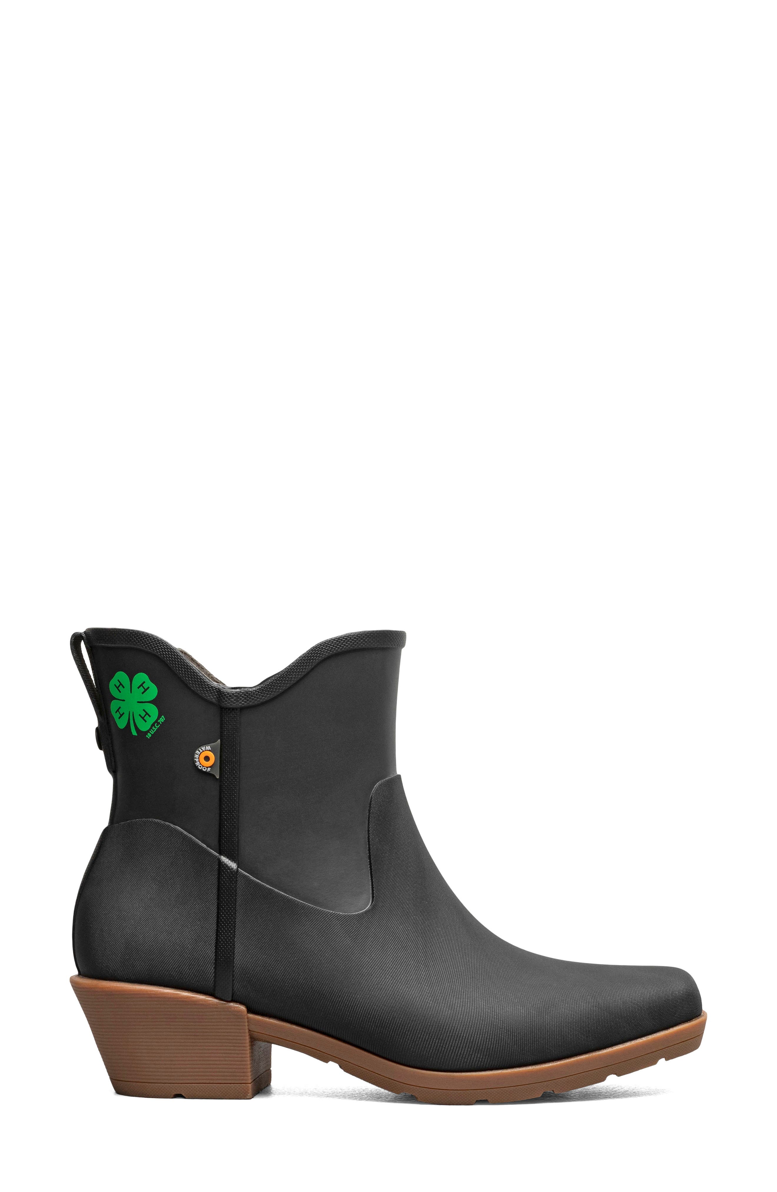 Jolene Waterproof Ankle Rain Boot, Alternate, color, BLK MULTI