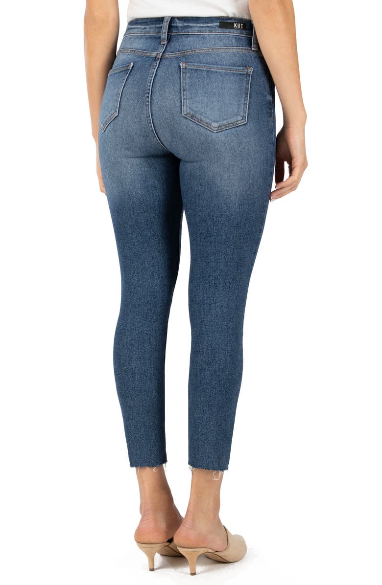 KUT from the Kloth Connie High Waist Ankle Skinny Jeans, Alternate, color, 