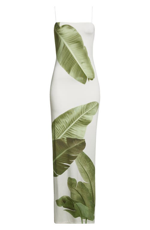 Alice And Olivia Alice + Olivia Fifi Palm Column Maxi Dress