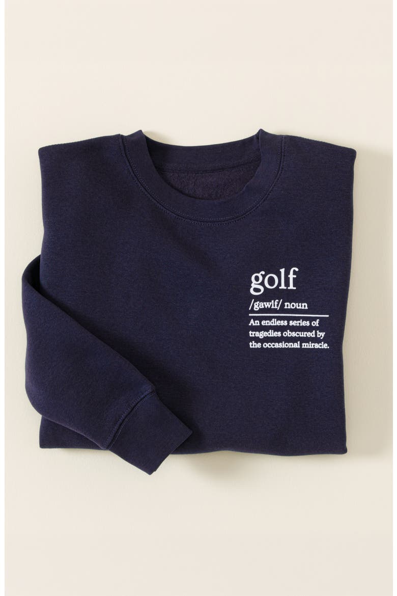 The Definition of Golf Sweatshirt, Main, color, Navy Blue