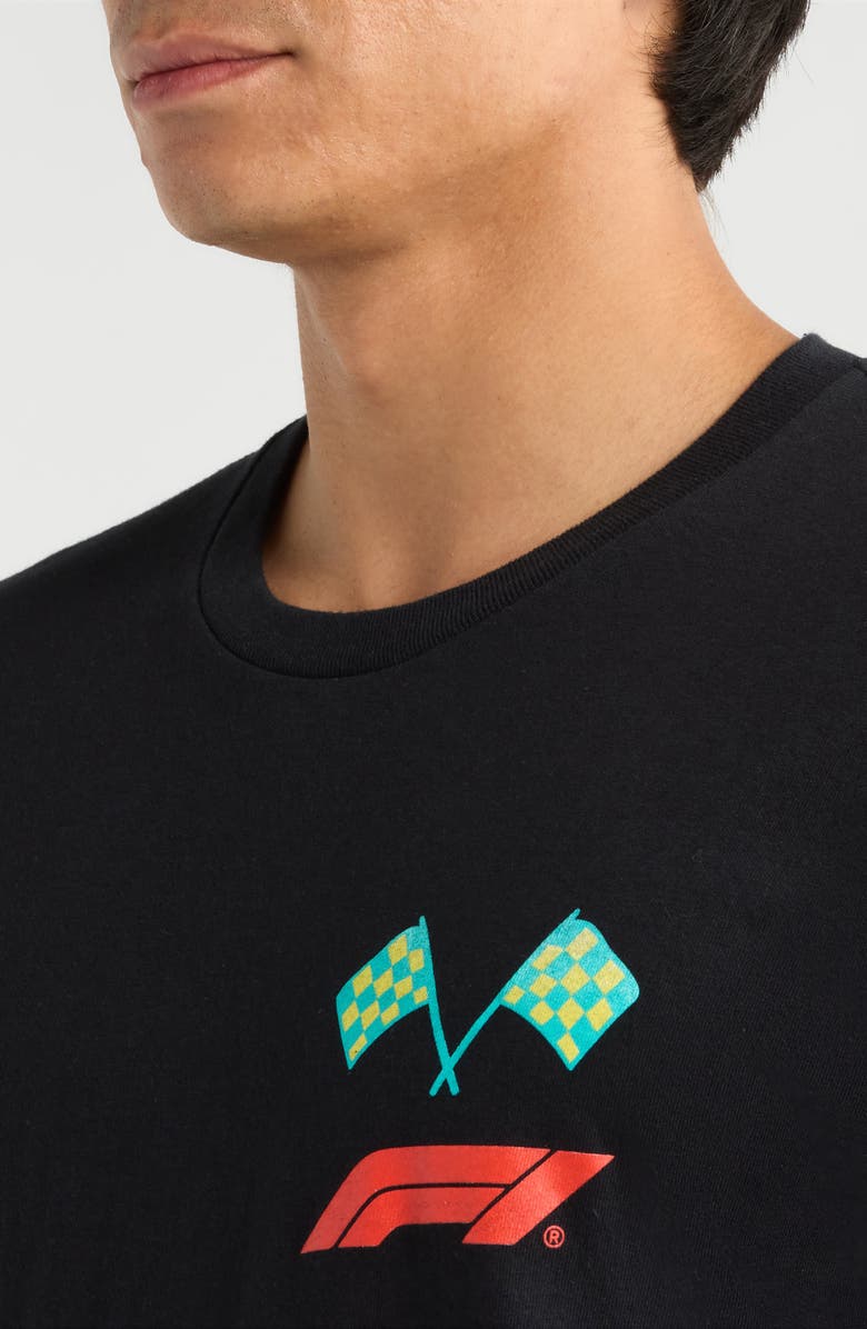 Junk Food F1 Cotton Graphic T-Shirt, Alternate, color, Black
