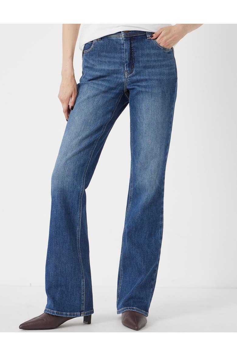 Eliana Mid Rise Bootcut Jeans, Main, color, Mid Authentic Blue